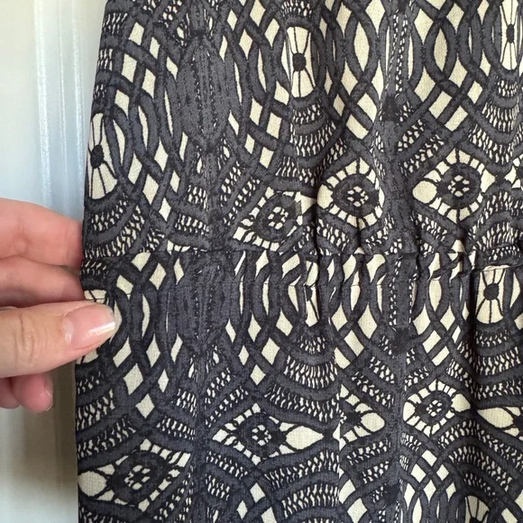 Madewell Sleeveless Maxi Dress - Black and Tan - Picture 2 of 6